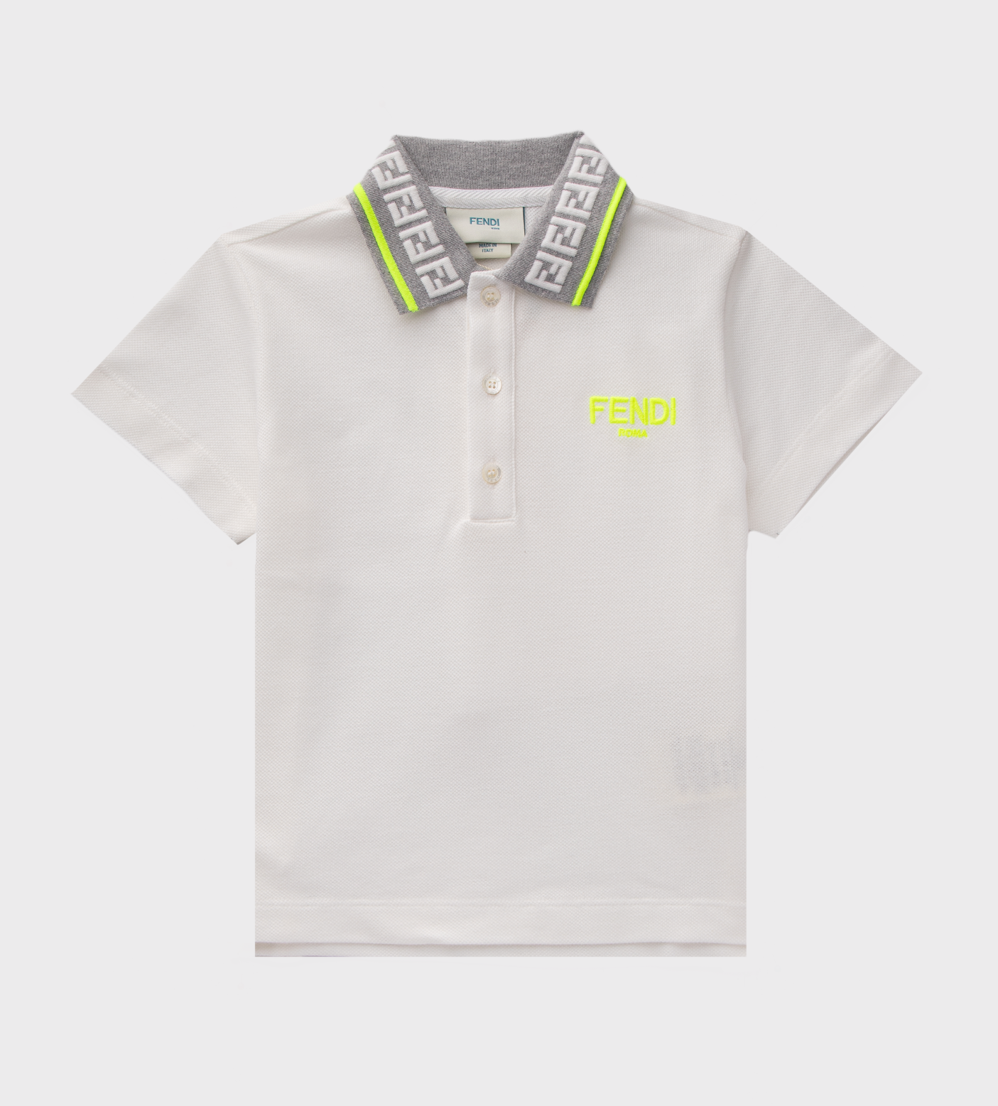 Logo Embroidered Polo Shirt White