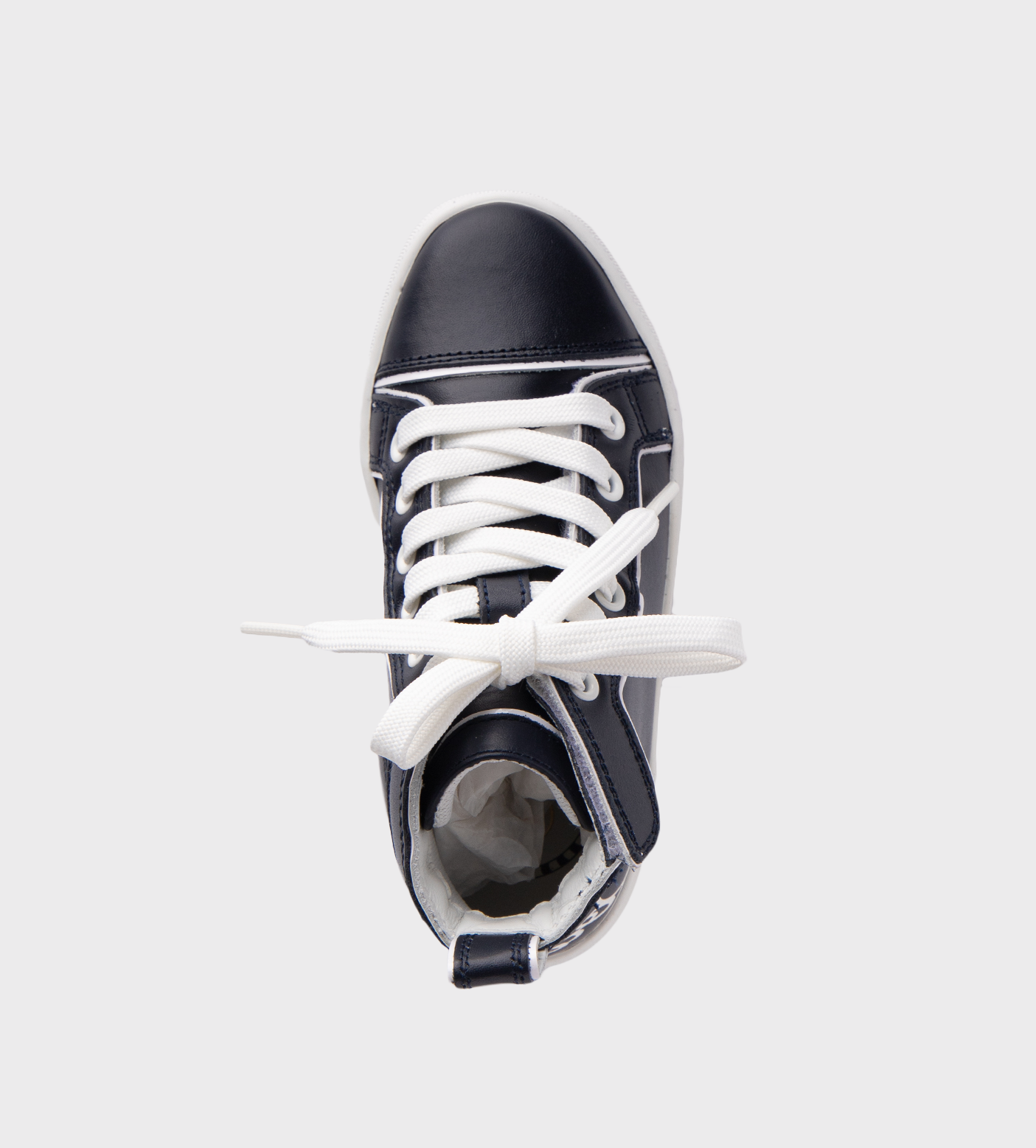 High-Top Sneakers Navy Blue