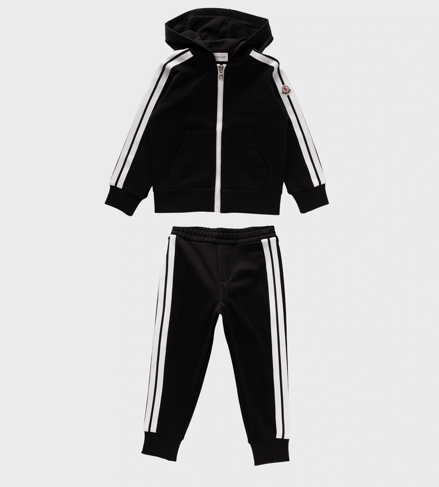 Tracksuit With Stripes Black