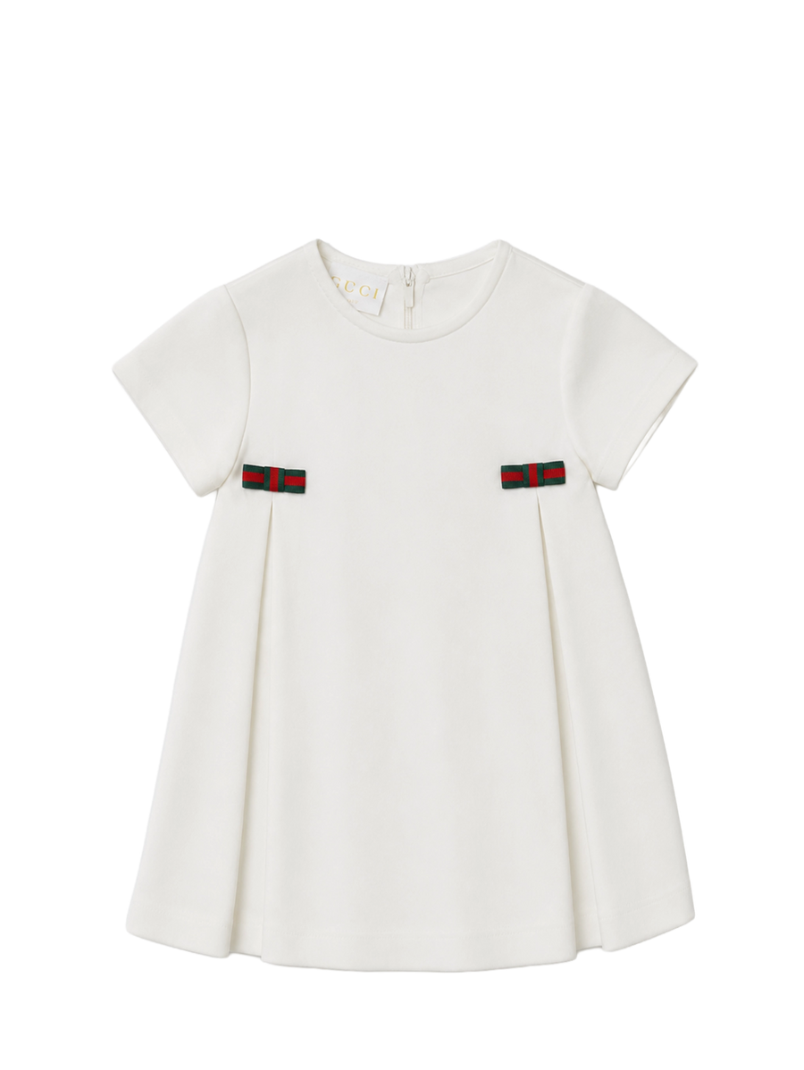 Gucci Short-Sleeve Dress in White