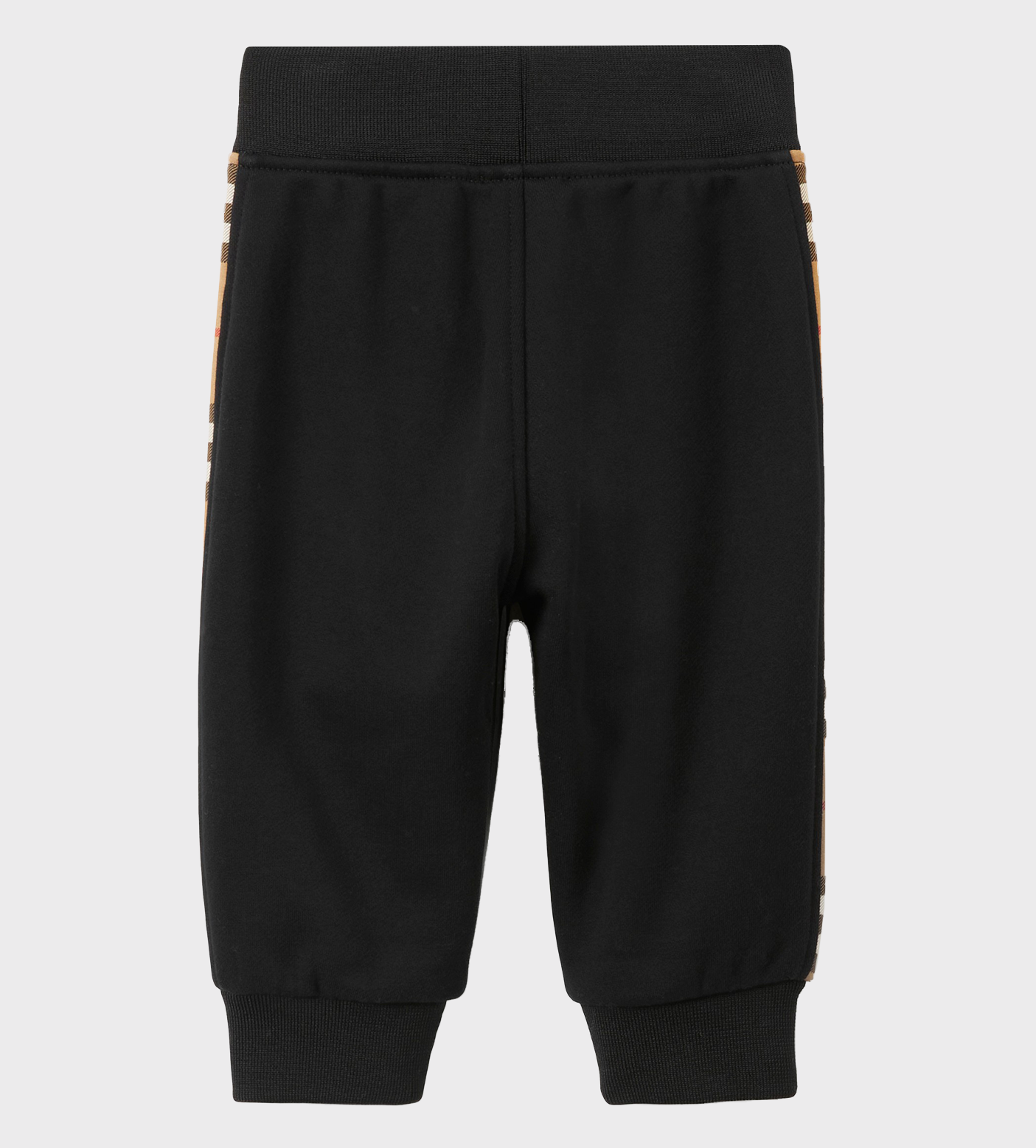 Vintage Check Stripe Track Pants Black