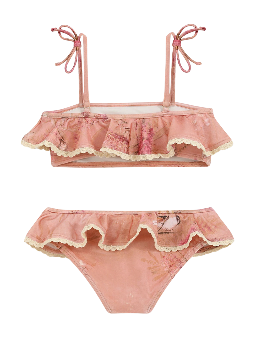 Zimmermann Cascadian Trim Bikini in Pink Botanical Floral (Kids)