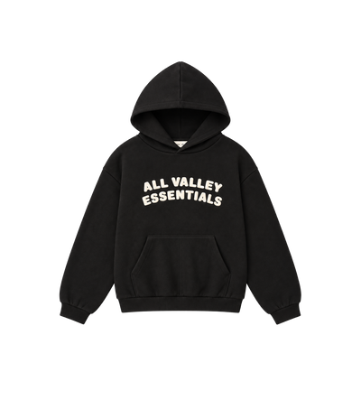 Kids 90s Hoodie Vintage Zwart