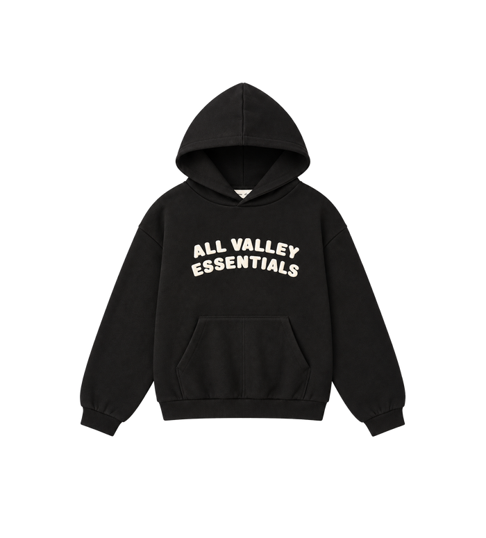 Kids 90s Hoodie Vintage Zwart