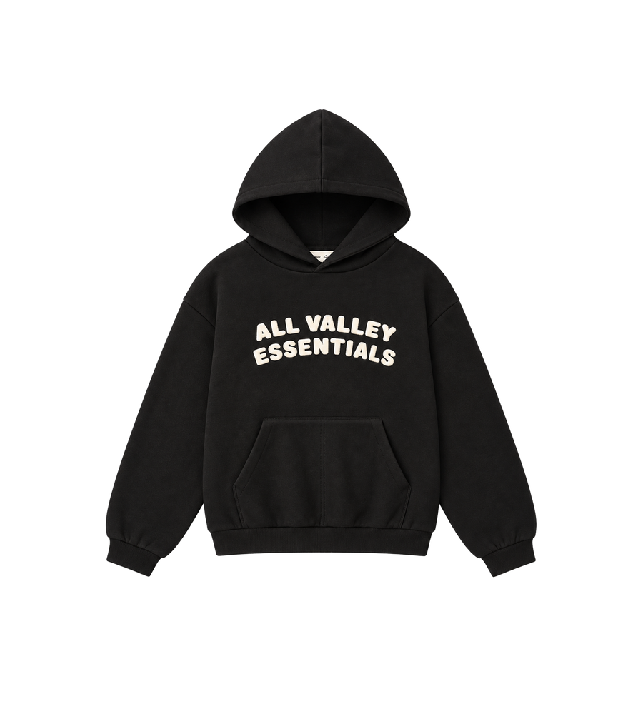 Kids 90s Hoodie Vintage Zwart