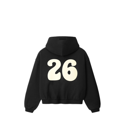 Kids 90s Hoodie Vintage Zwart