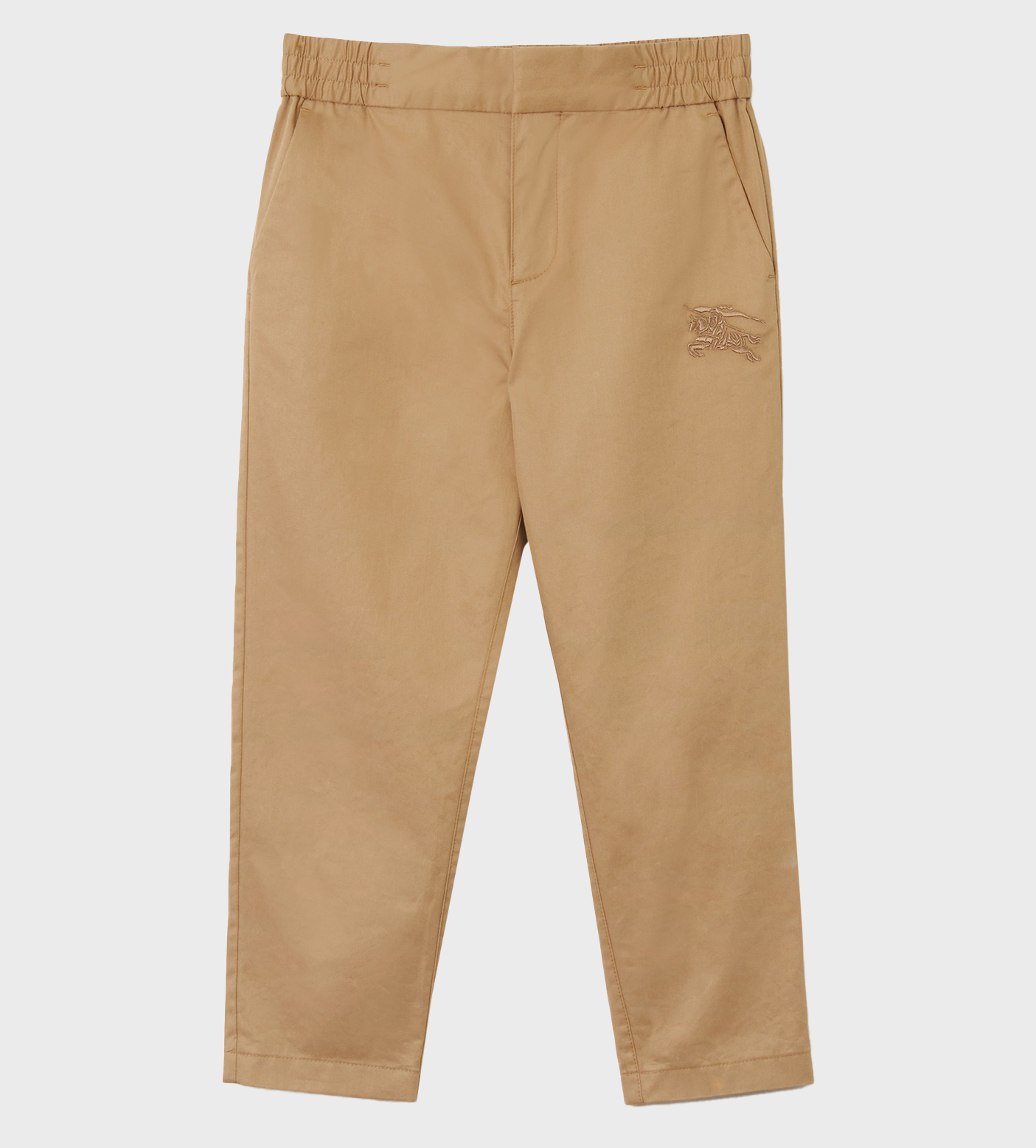 EKD-Motif Cotton-Twill Trousers Beige