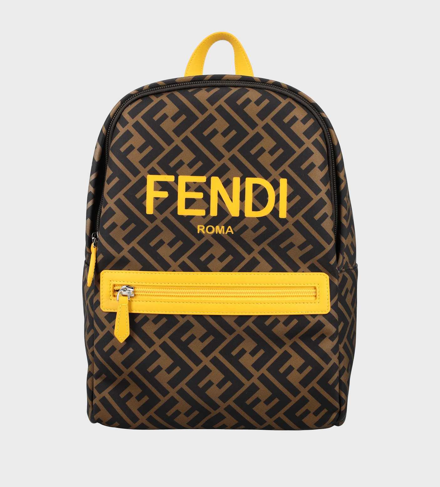 All-Over FF Logo Backpack Brown