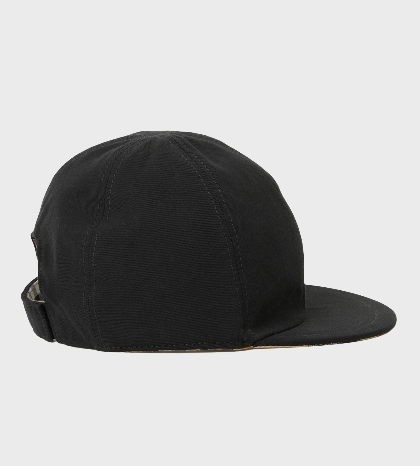 Baby Vintage Check Reversible Cap Black