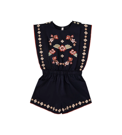 Kids Aster Embroidery Speelpakje Donker Marine