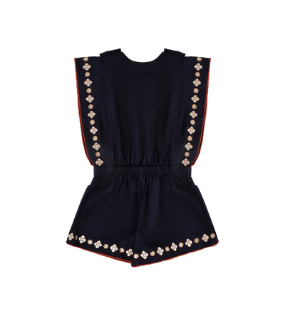 Kids Aster Embroidery Speelpakje Donker Marine