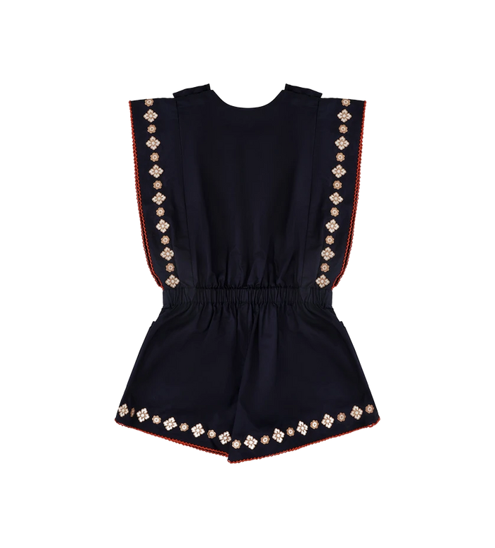 Kids Aster Embroidery Speelpakje Donker Marine