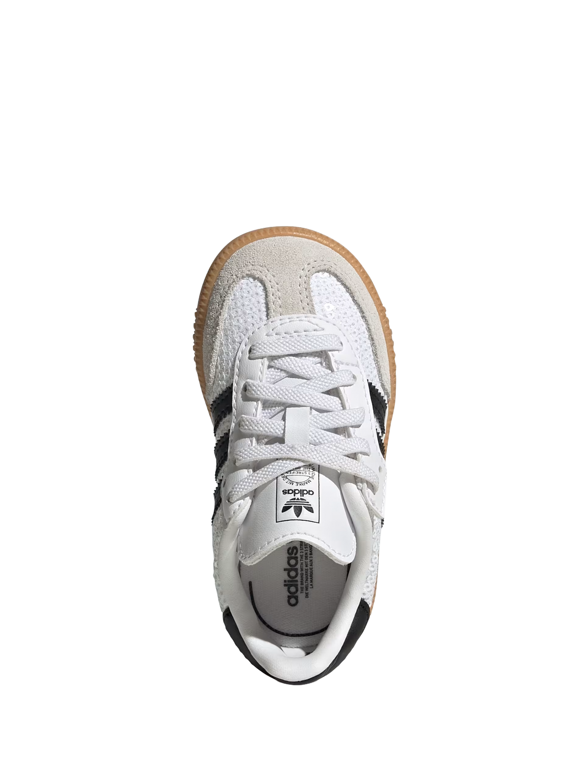 Kids Samba OG Comfort Sluiting Elastische Veterschoenen Wit Met Zwart