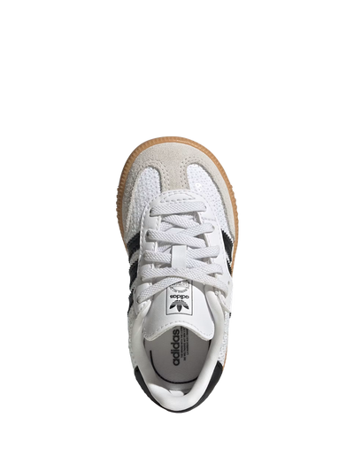 Kids Samba OG Comfort Sluiting Elastische Veterschoenen Wit Met Zwart