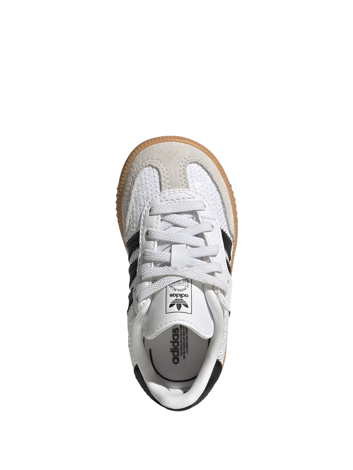 Kids Samba OG Comfort Sluiting Elastische Veterschoenen Wit Met Zwart