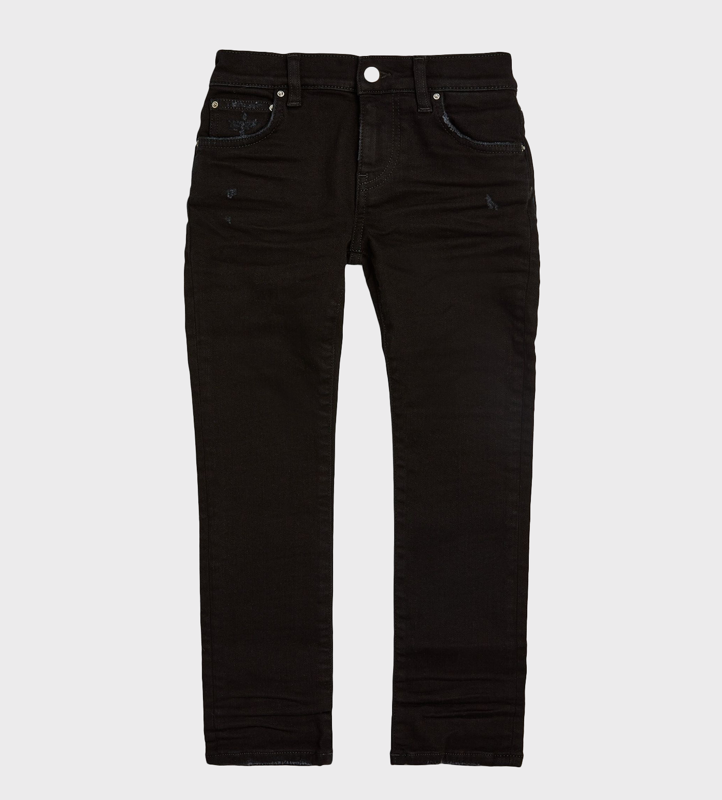 Distressed Denim Jeans Black