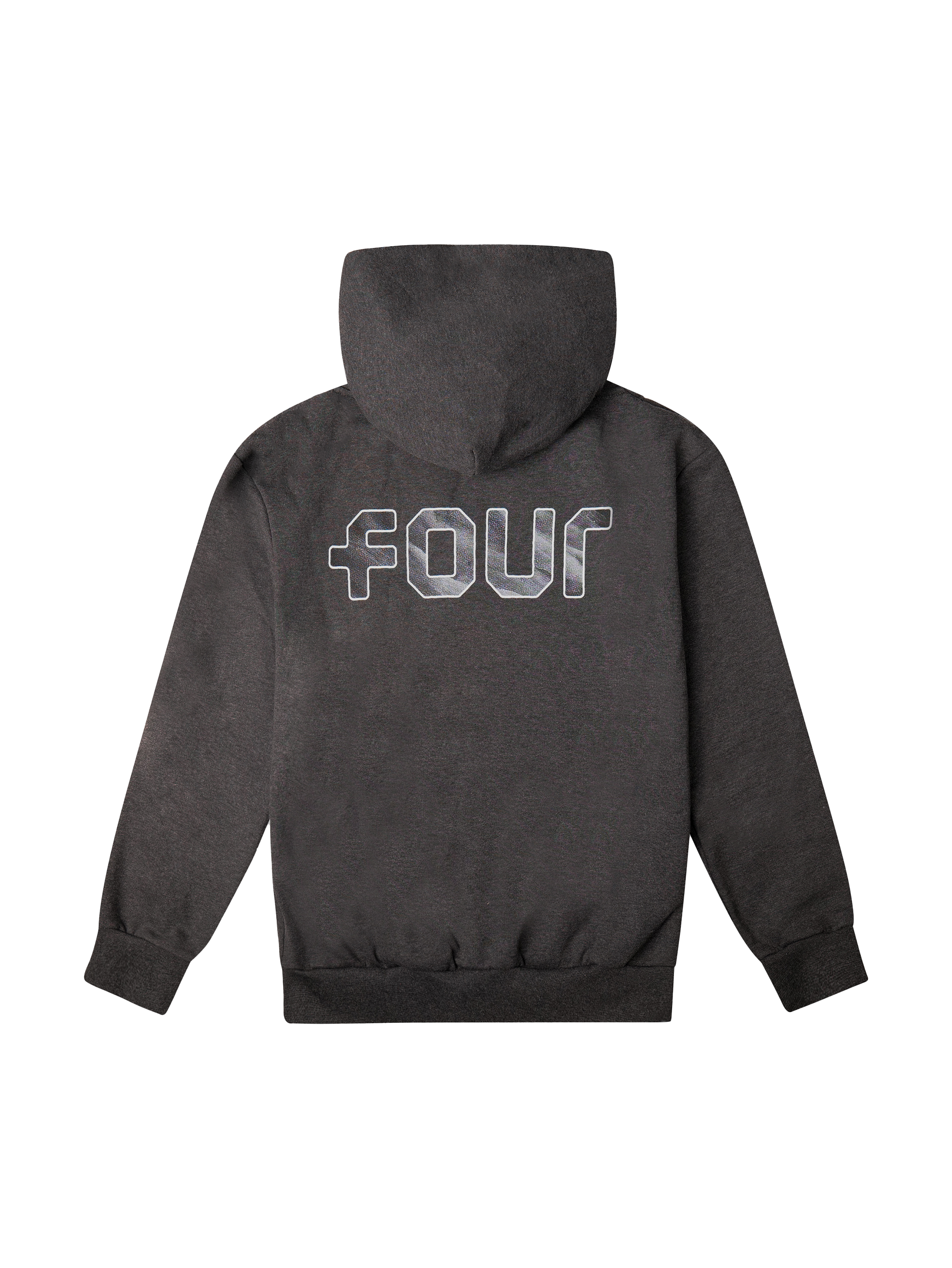 Outline Logo Hoodie Antracite Melange