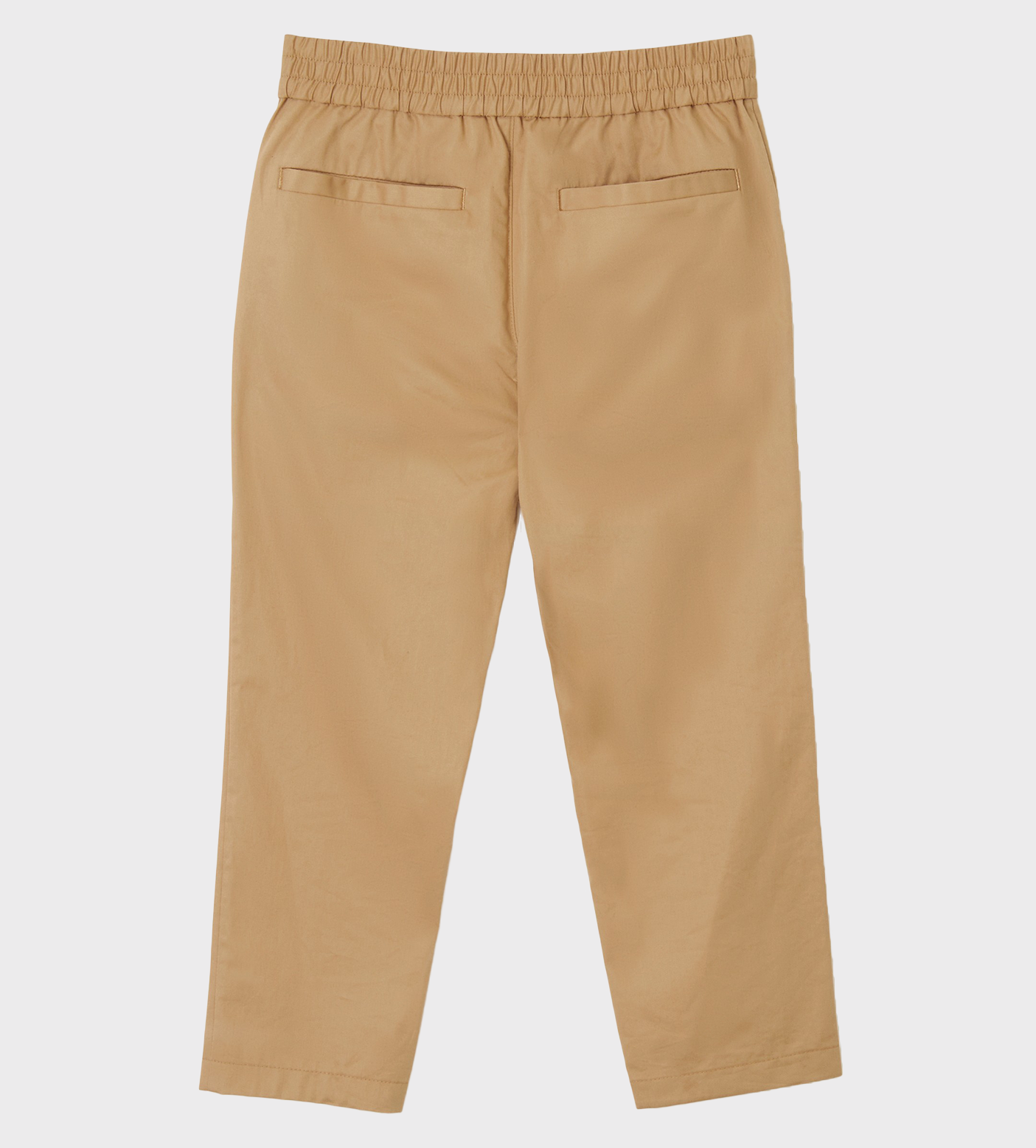 EKD-Motif Cotton-Twill Trousers Beige