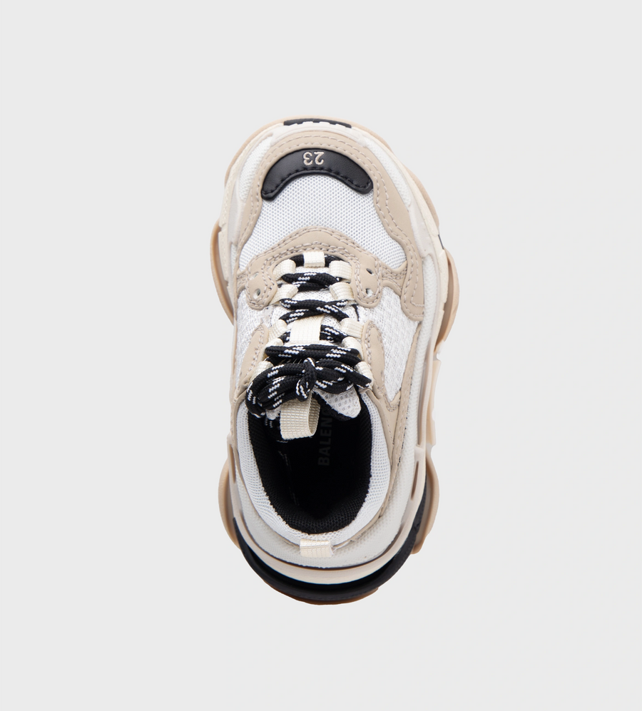 Triple S Panelled Sneakers Beige