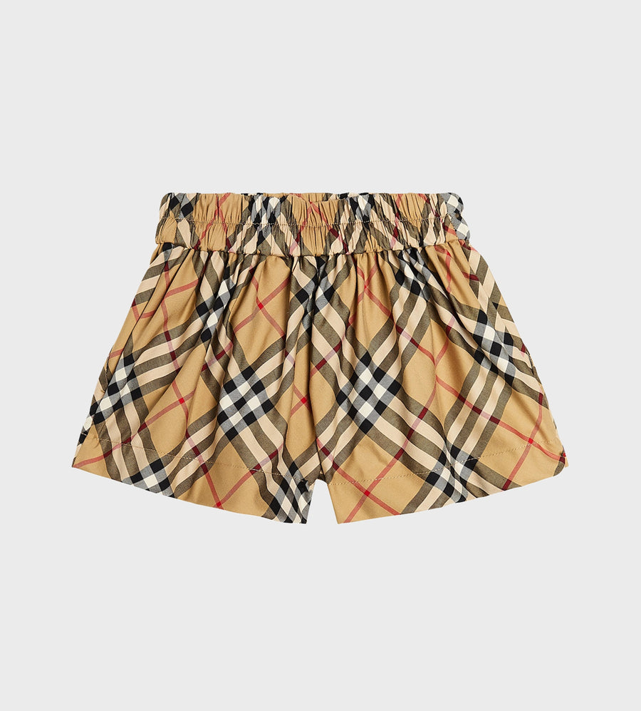 Baby Check Pattern Shorts Archive Beige