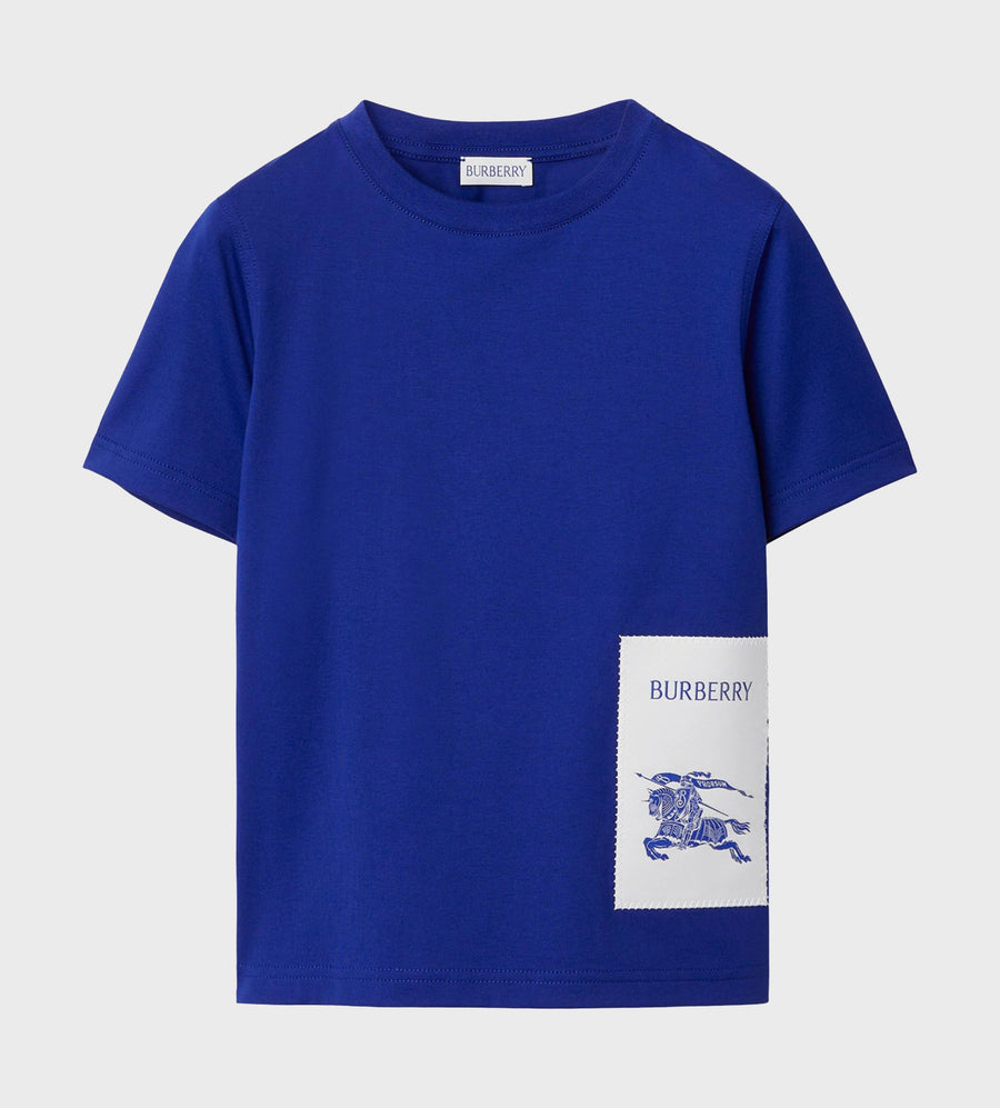 Knight Logo Patch T-Shirt Blue