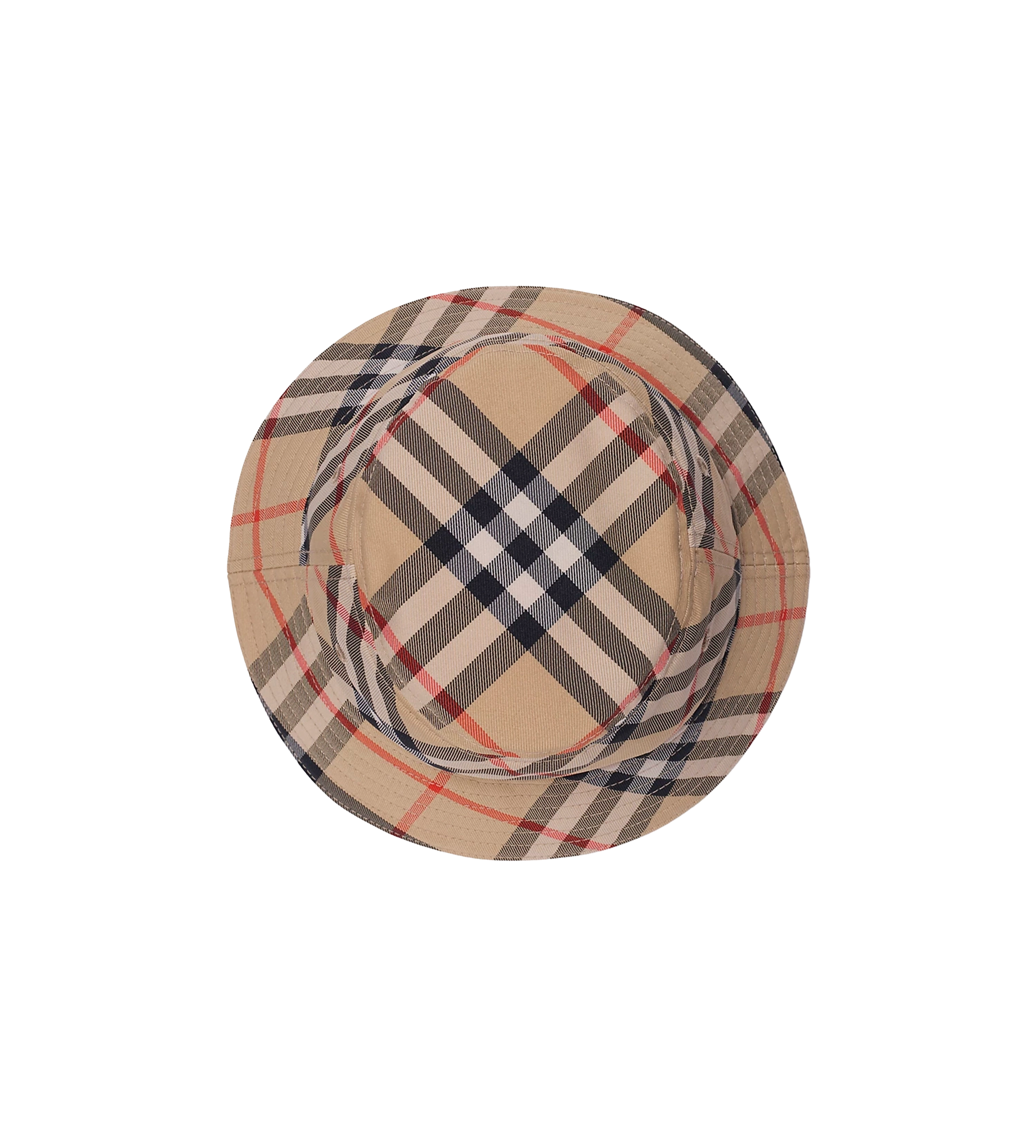 Burberry Check Reversable Bucket Hat in Sand (Kids)