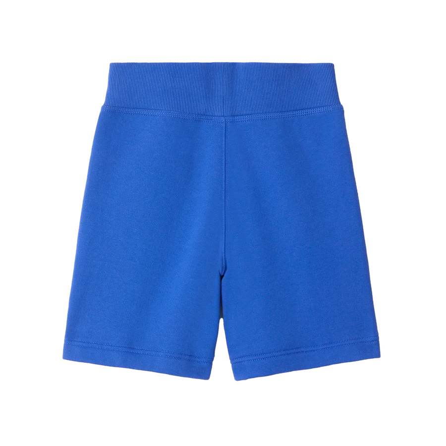 Burberry Check Trim Cotton Shorts in Hyacinth Blue (Kids)