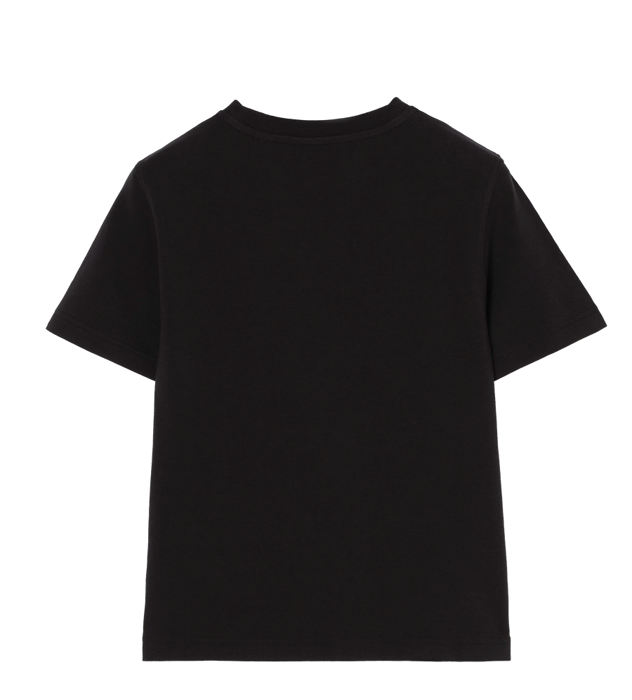 Burberry EKD Stretch Cotton T-Shirt in Black (Kids)