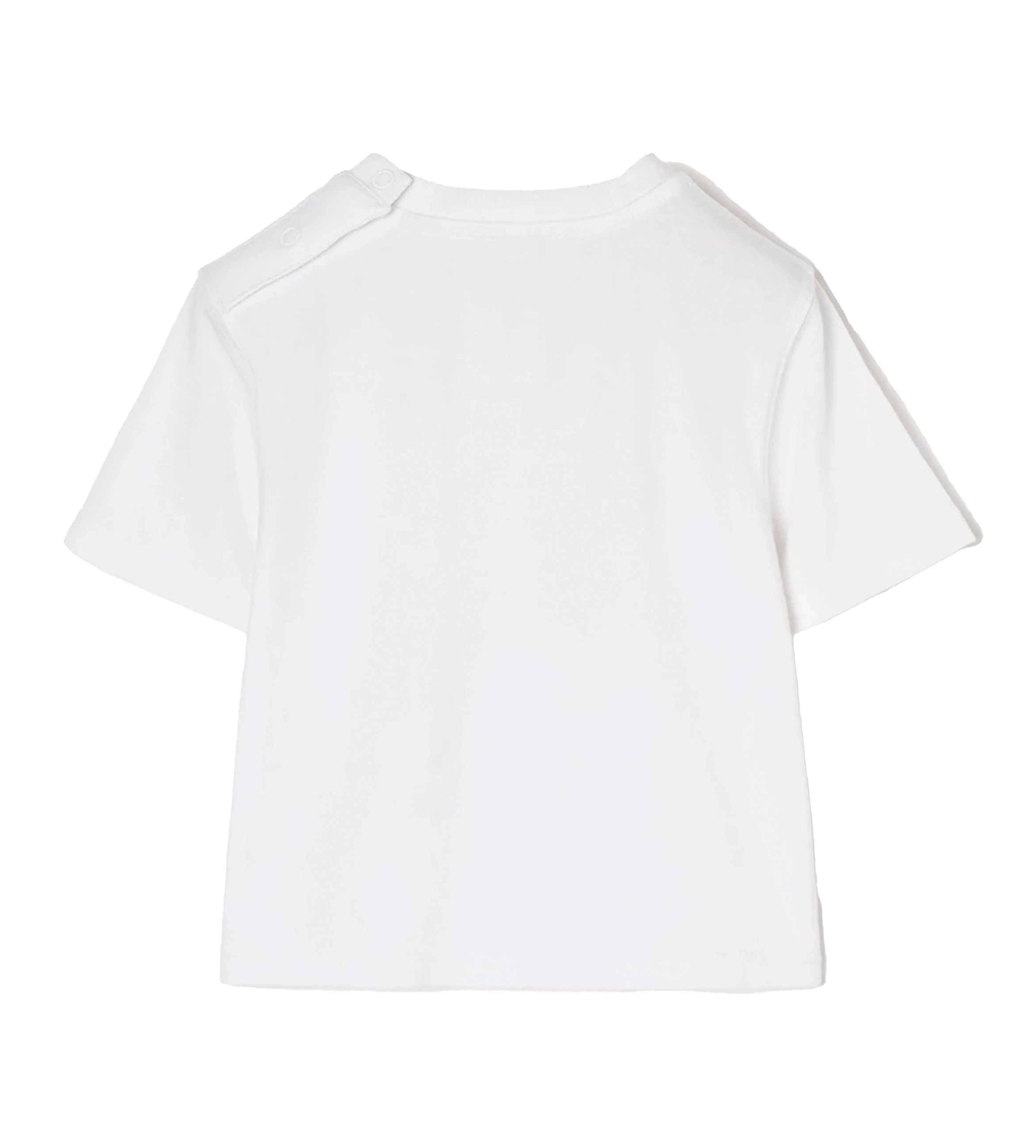 Burberry EKD Stretch Cotton T-Shirt in White (Baby)