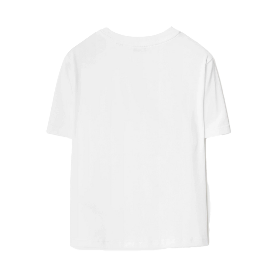 Burberry EKD Check Cotton T-Shirt in White (Kids)