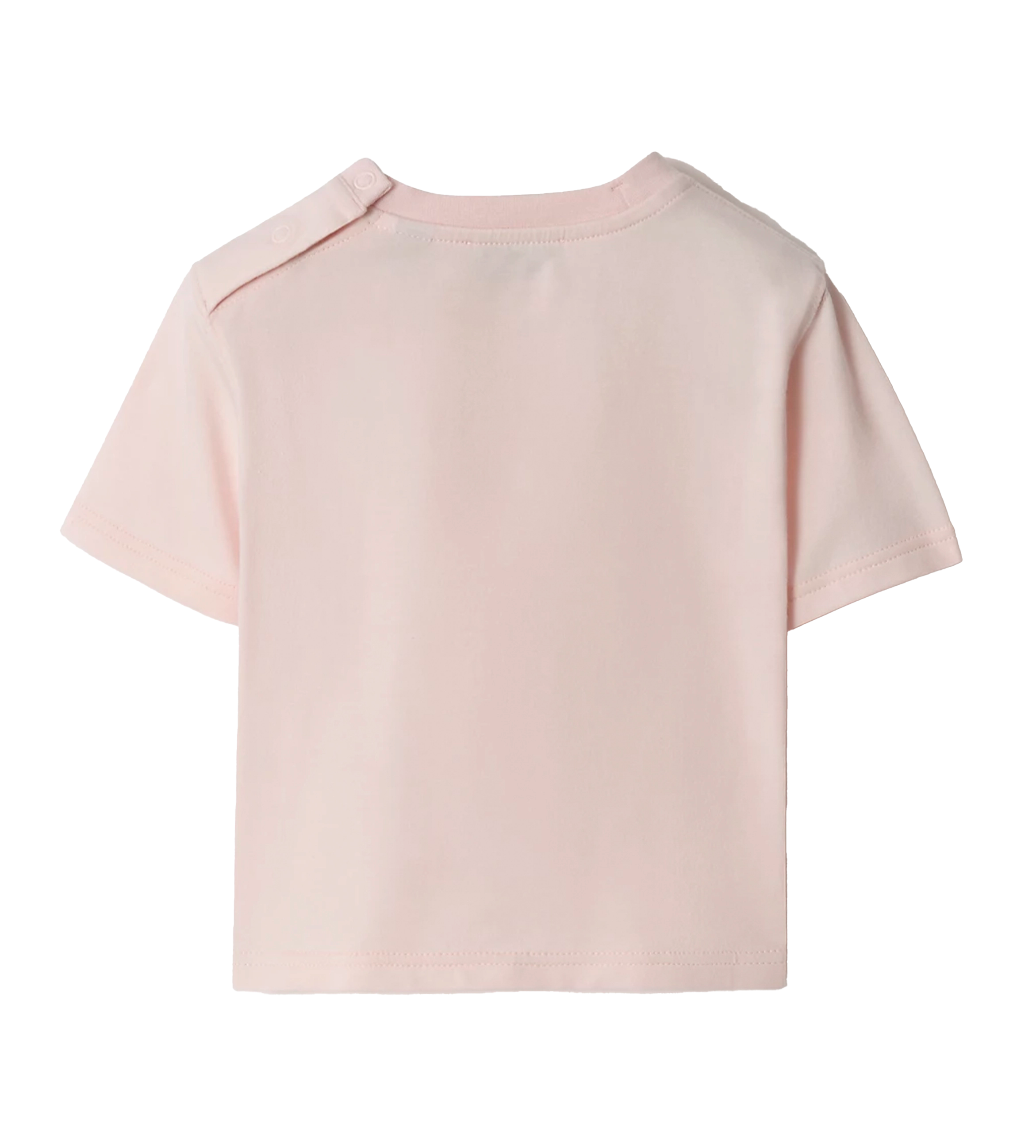 Burberry EKD Stretch Cotton T-Shirt in Ice Pink (Baby)