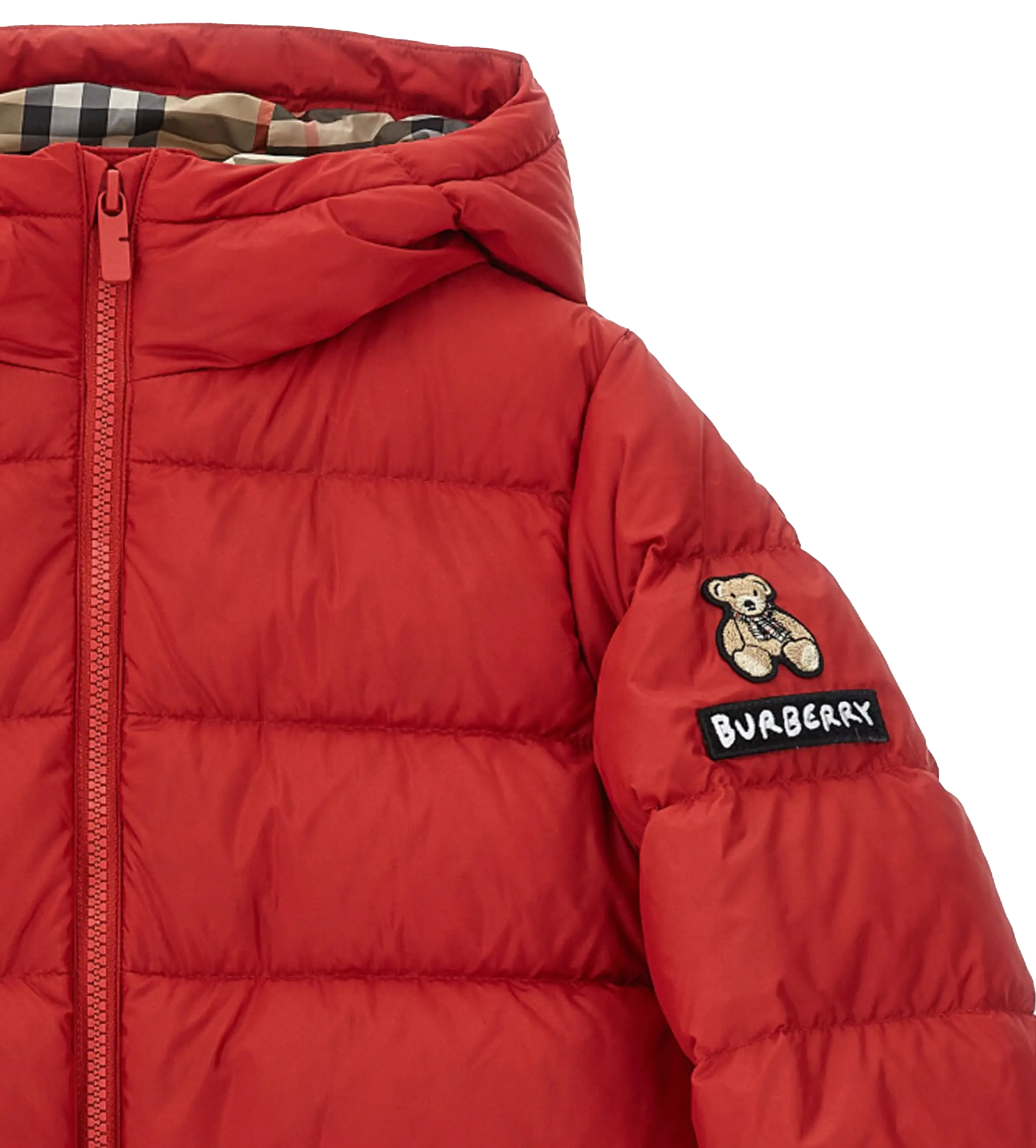 red puffer jacket bear