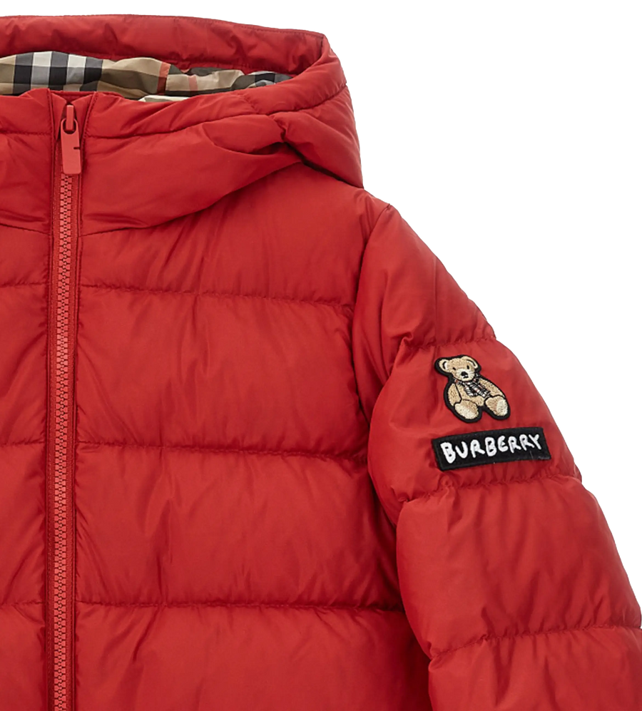 red puffer jacket bear