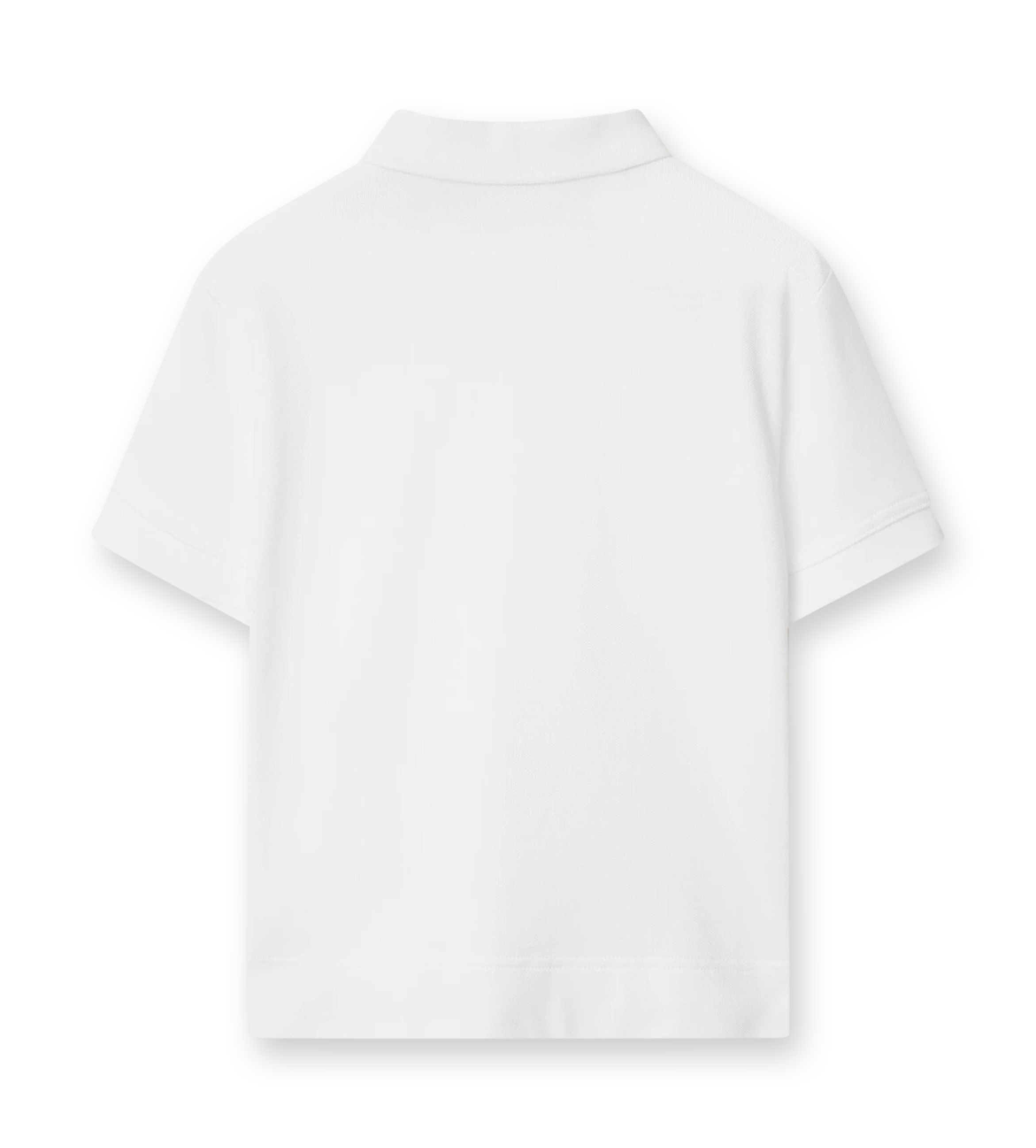 Check Label Polo Shirt White