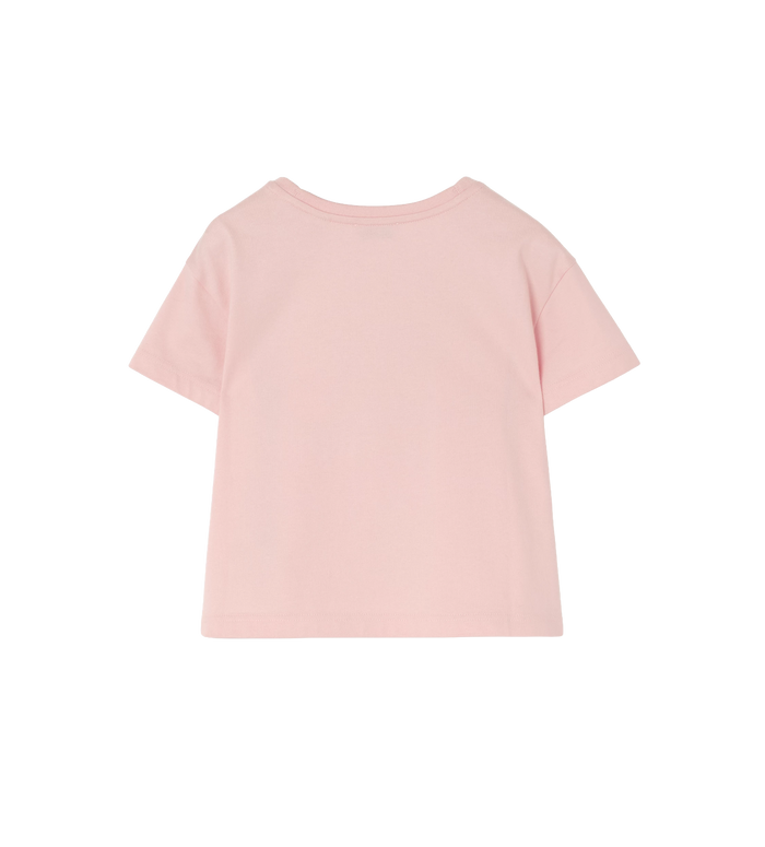 Kids Knight Stamp Cotton T-shirt Pink