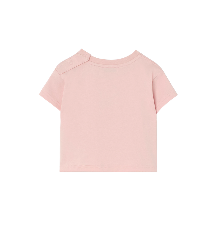 Baby Knight Stamp Cotton T-shirt Pink