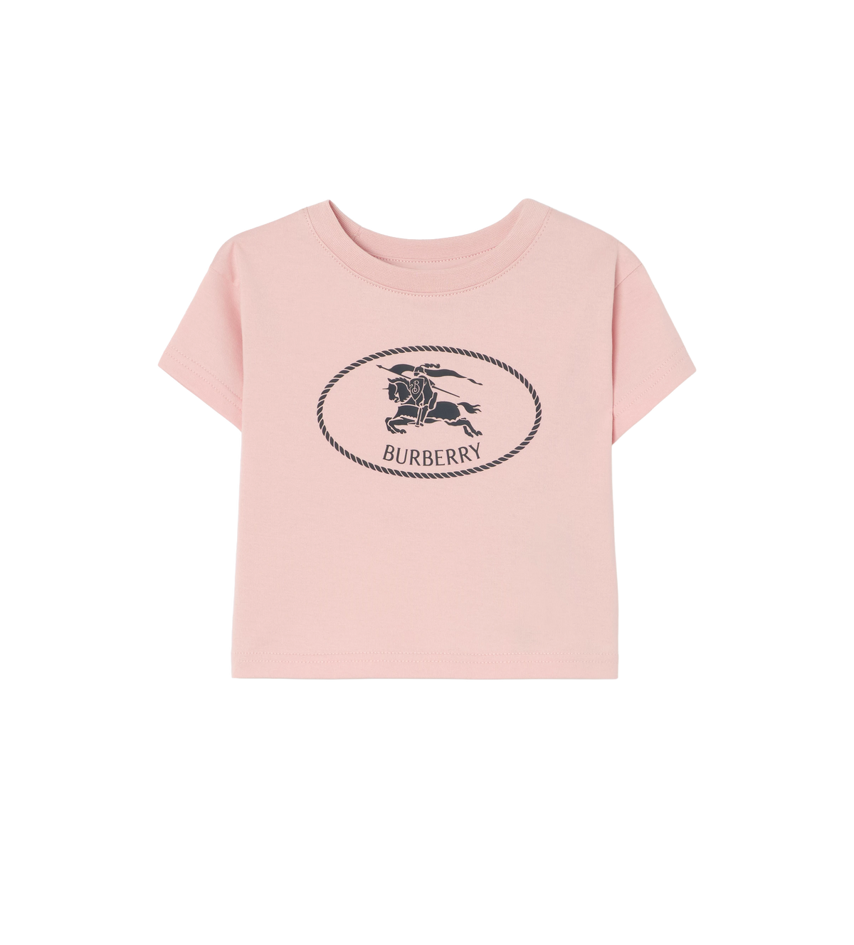 Baby Knight Stamp Cotton T-shirt Pink