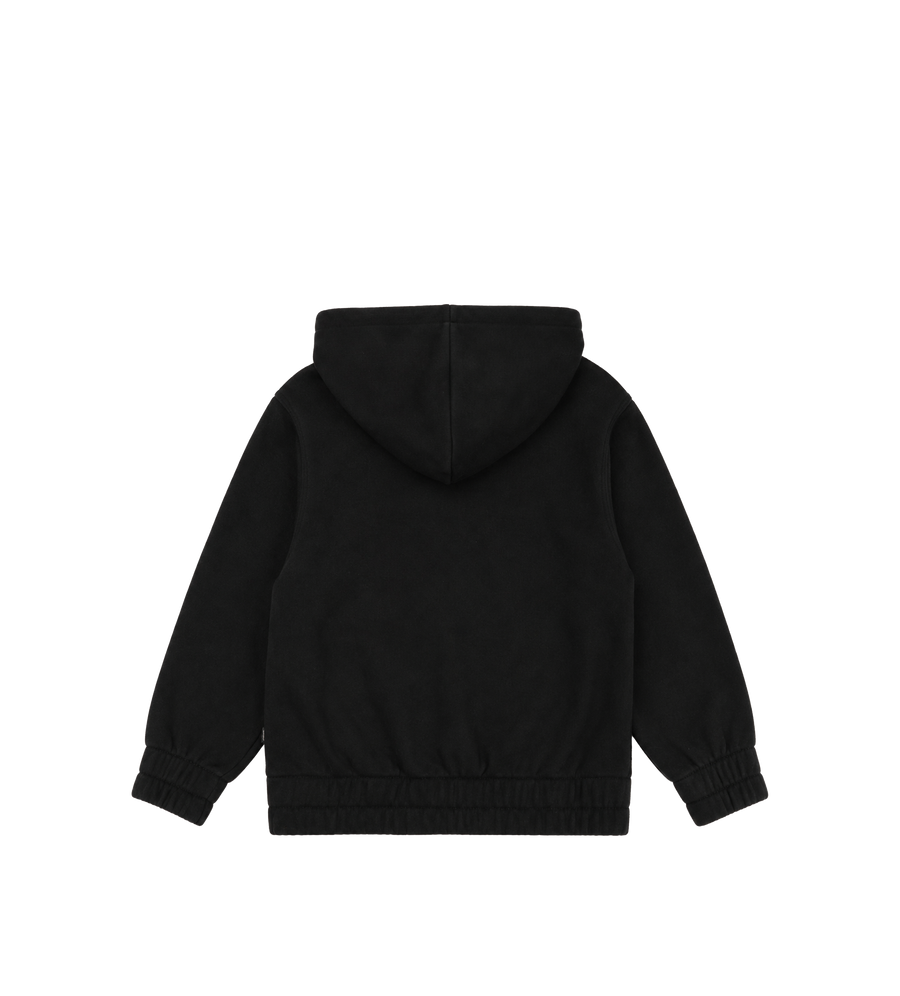 Burberry EKD Cotton Zip Hoodie in Black