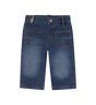 Jeans met Geborduurd Logo en Opgestikte Zakken Blauw