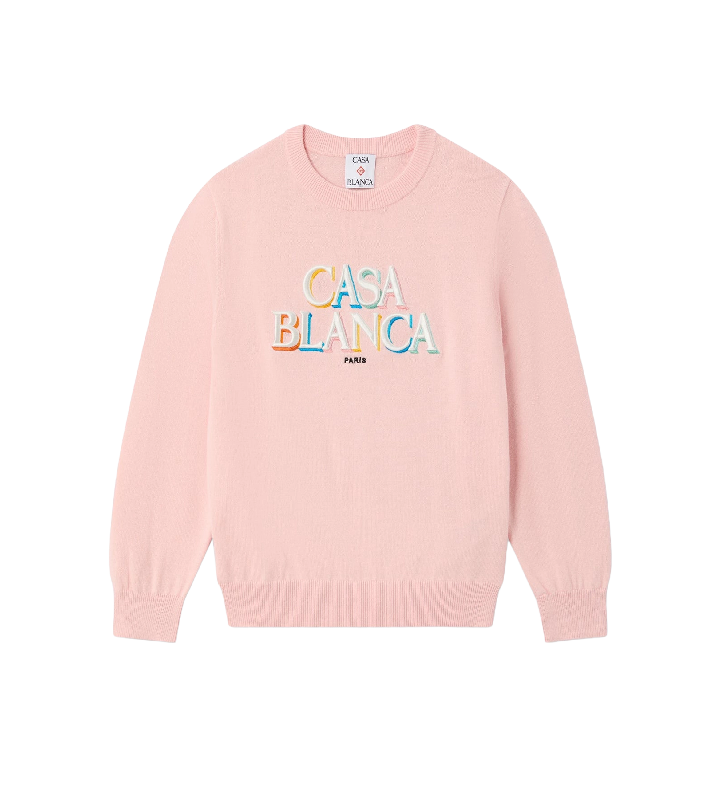 Kids Gestapelde logo trui roze