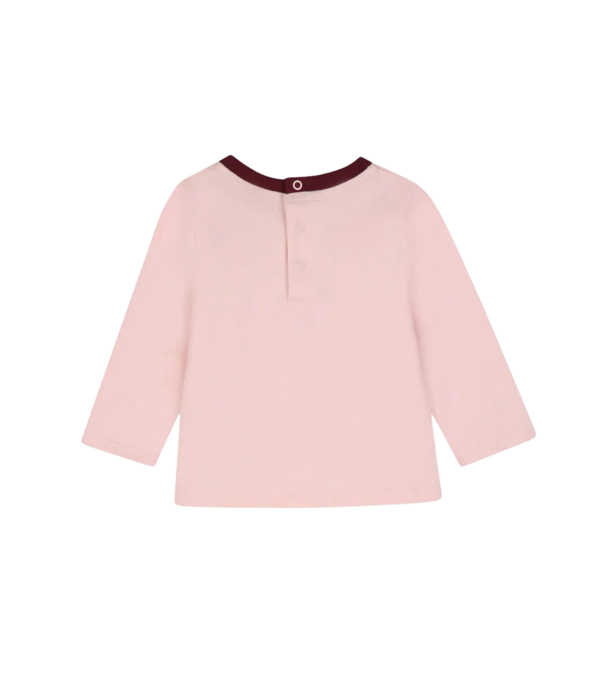 Baby Logo-Print Long-Sleeve T-Shirt Roze