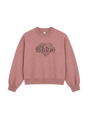 Kids Heart-Motif Logo-Print Sweater Dusty Pink
