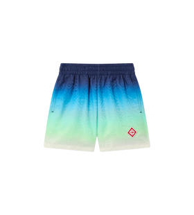 Kids Gradient Swimshorts in Green Blue Multicolour