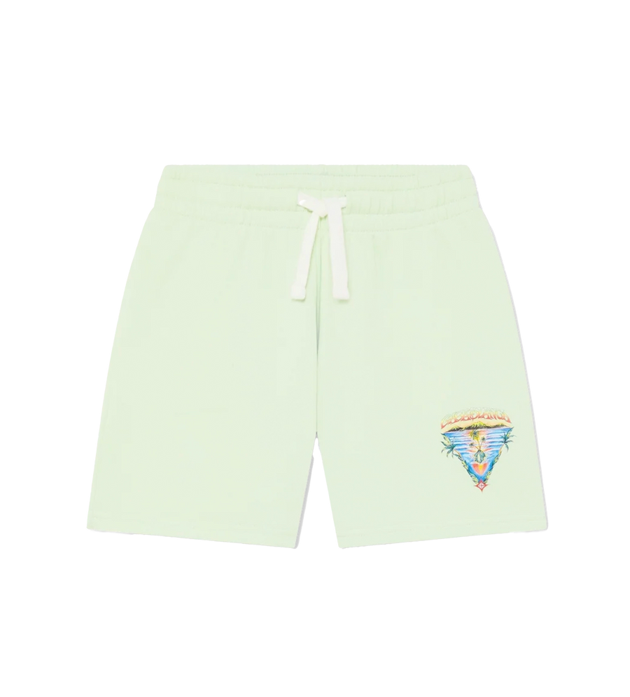 Casablanca Innocence Triangle Shorts in Green (Kids)