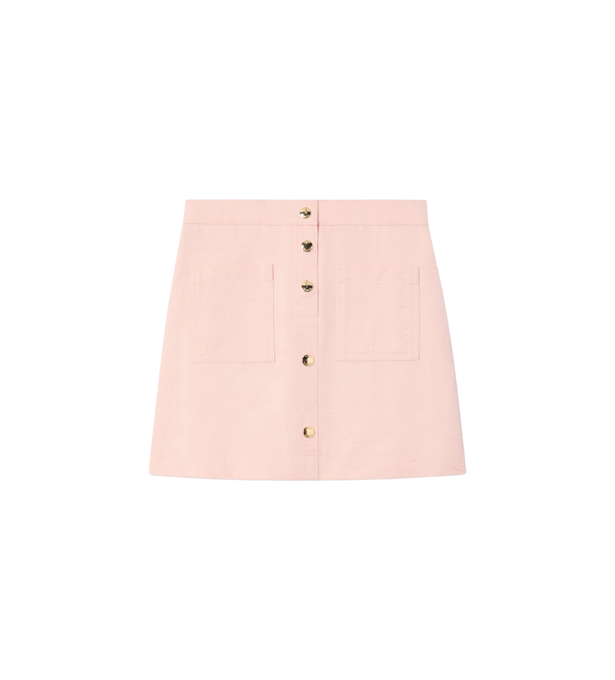 Kids Monogram Jacquard Rok Roze