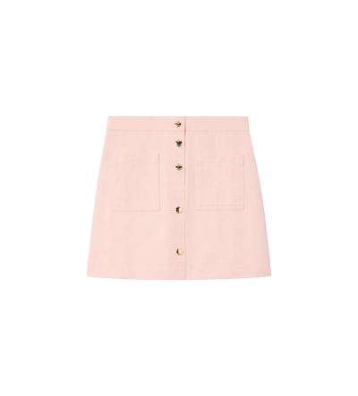 Kids Monogram Jacquard Rok Roze