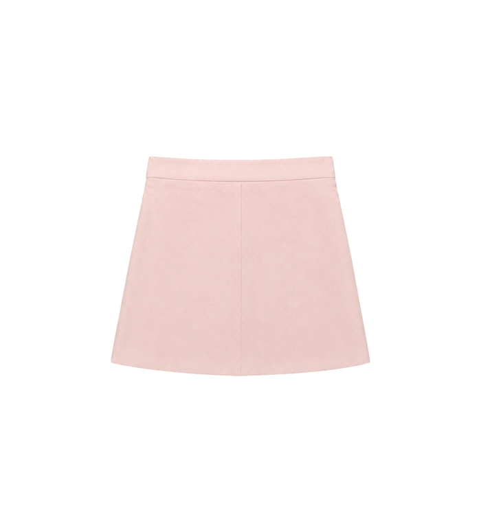 Kids Monogram Jacquard Rok Roze