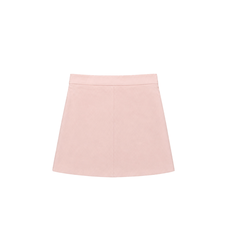 Kids Monogram Jacquard Rok Roze