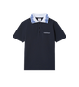 Kids Wave Short Sleeve Polo Shirt Navy