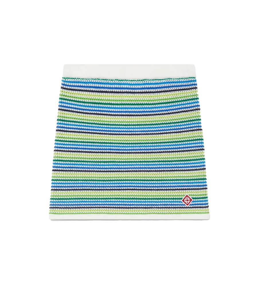 Casablanca Stripe Skirt in Green & Blue (Kids)